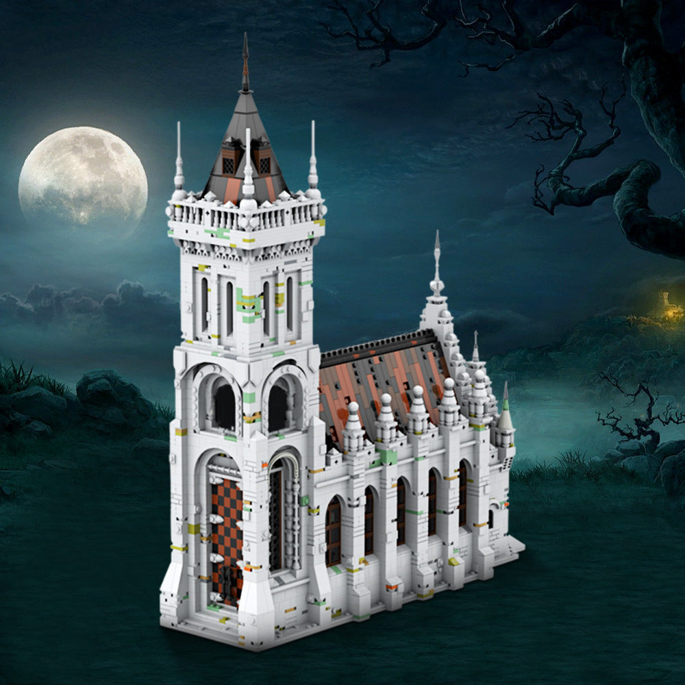 gothic church building set | moc-207213 - 1