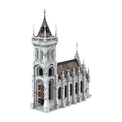 gothic church building set | moc-207213 - 2