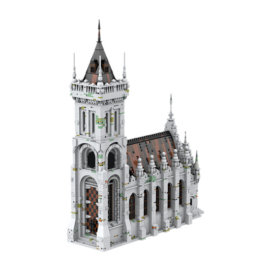gothic church building set | moc-207213 - 2