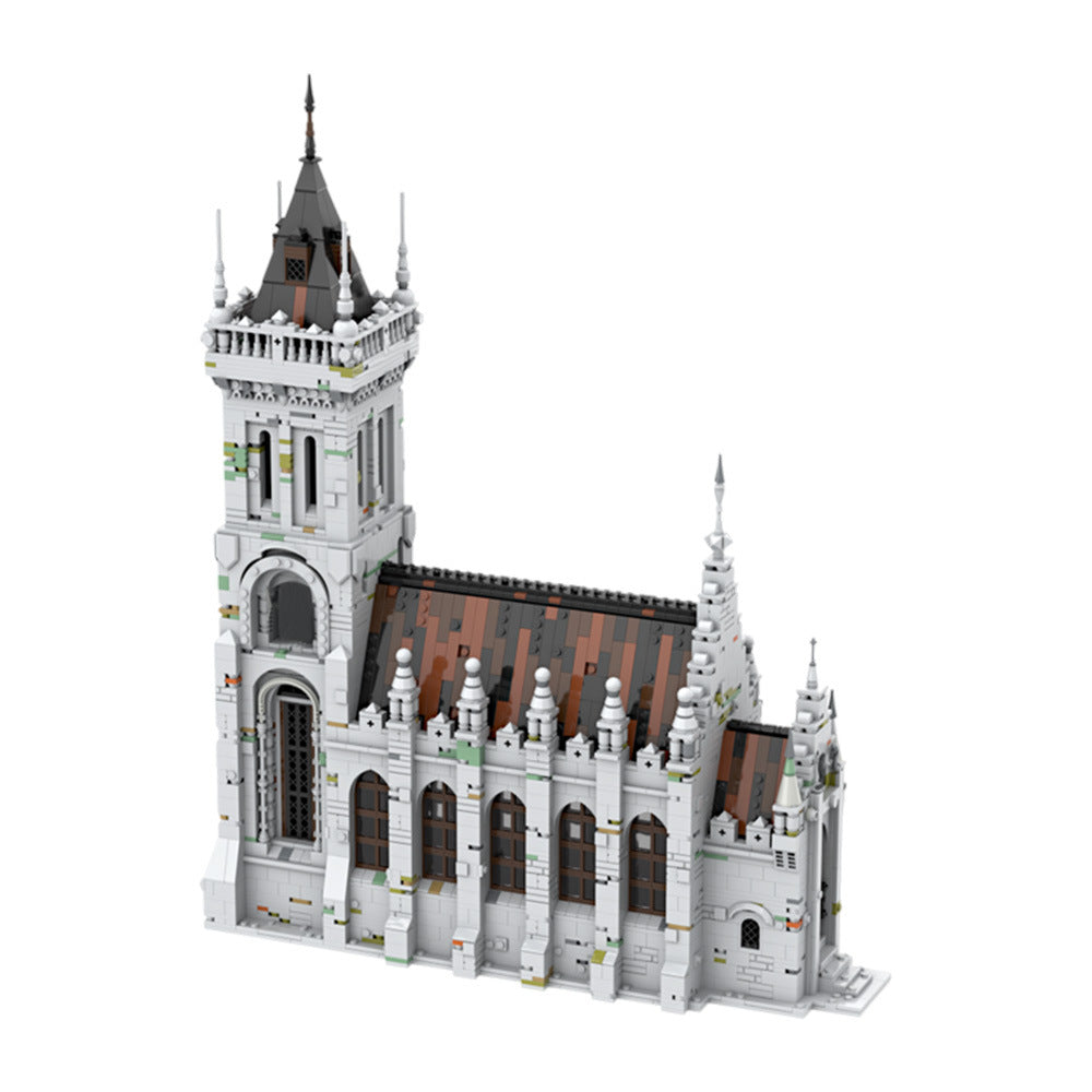 gothic church building set | moc-207213 - 3