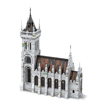 Gothic Church MOC Building Kit | Medieval Architecture Model - 3