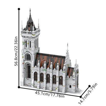Gothic Church MOC Building Kit | Medieval Architecture Model - 4