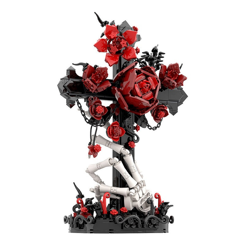 Gothic Cross MOC Building Kit | Medieval Decorative Art Display Model - 5