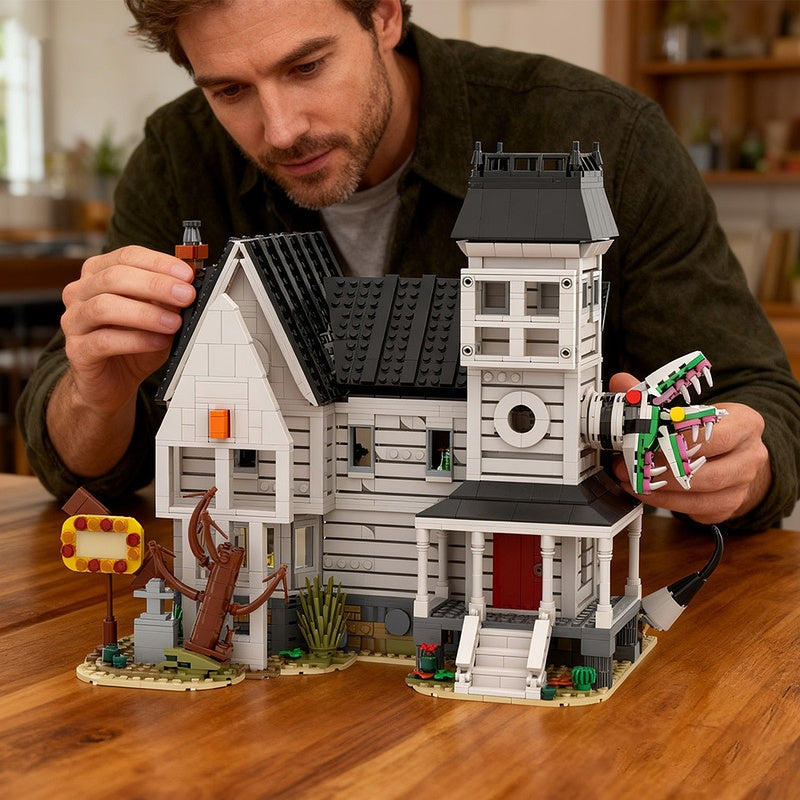 Gothic Haunted House MOC Building Kit | Spooky Architecture Model - 3