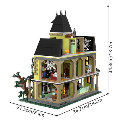 Gothic Haunted Manor MOC Building Kit | Theme Park Ghost House Model - 4