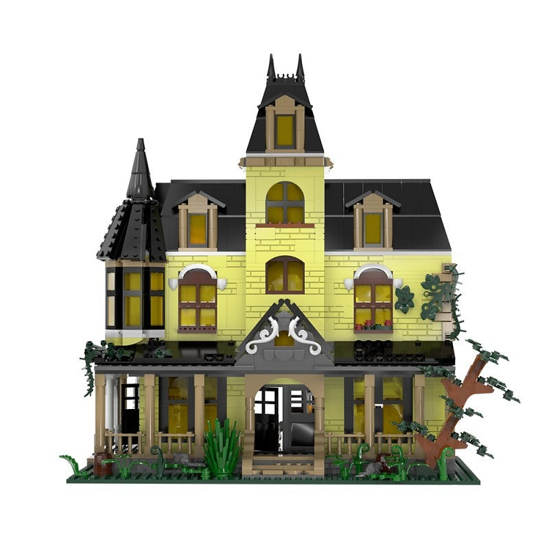 Gothic Haunted Manor MOC Building Kit | Theme Park Ghost House Model - 6