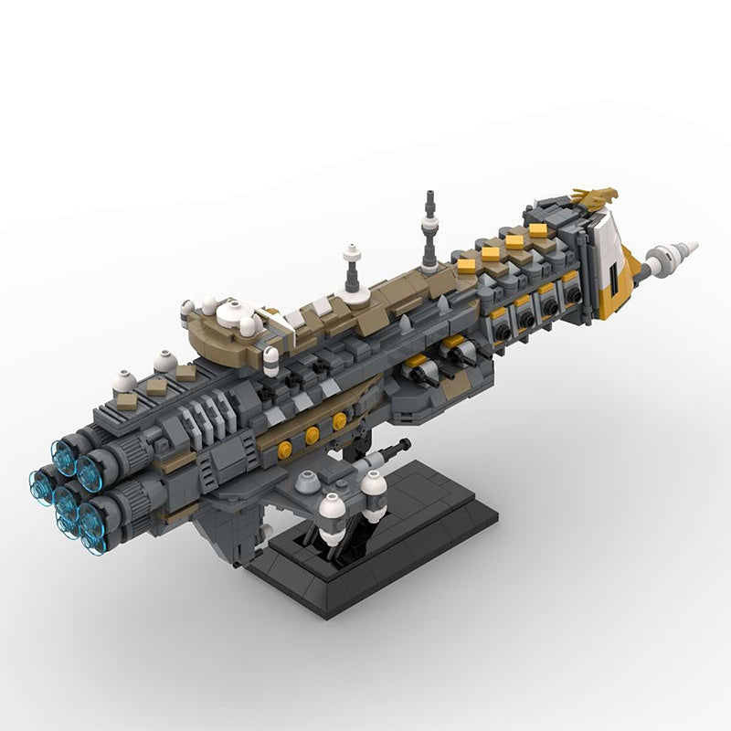 Gothic Space Cruiser Building Kit | LEGO-Compatible Grimdark MOC - 2