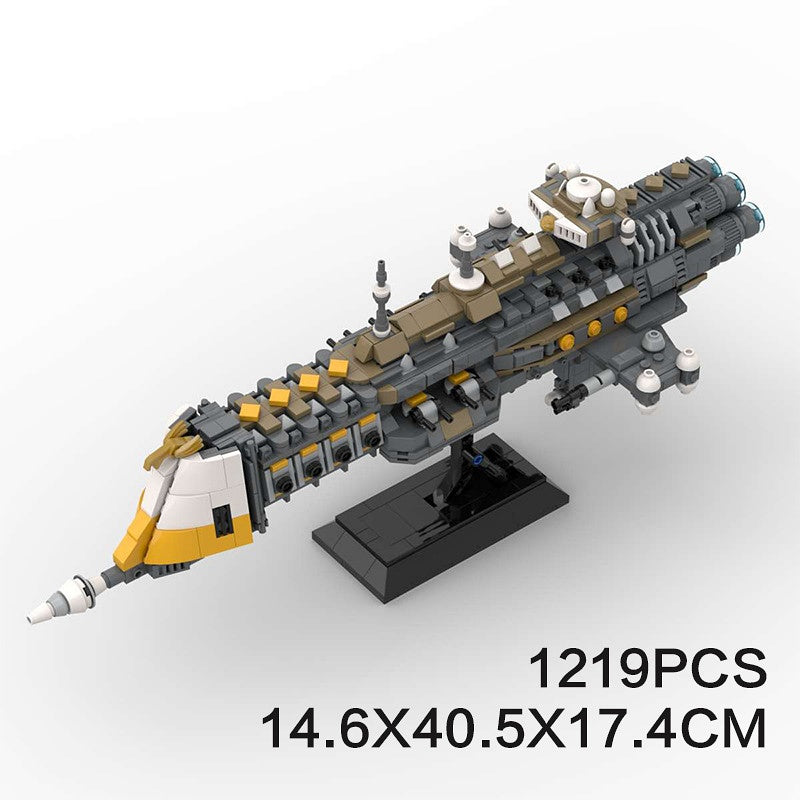 Gothic Space Cruiser Building Kit | LEGO-Compatible Grimdark MOC - 6