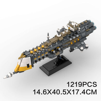 Gothic Space Cruiser Building Kit | LEGO-Compatible Grimdark MOC - 6