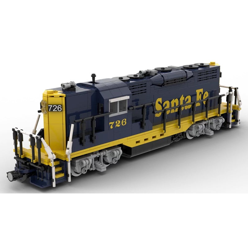 GP9 Classic Diesel Road Switcher Locomotive MOC Building Kit - 1