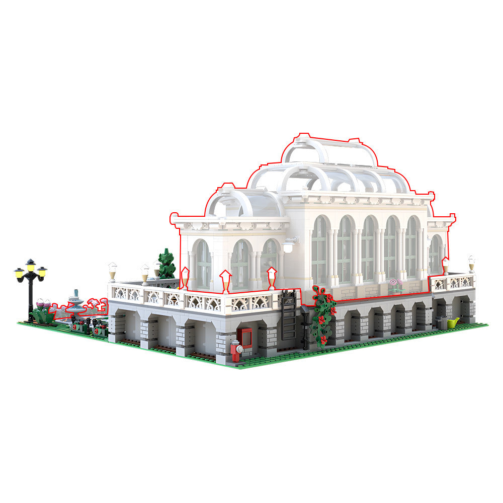Grand Botanic Palace Garden Building Kit | LEGO-Compatible MOC - 4