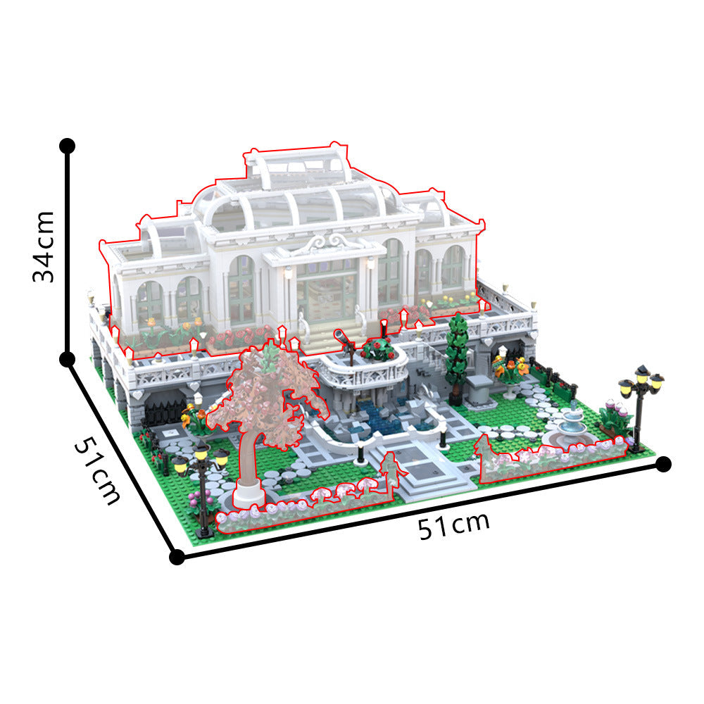Grand Botanic Palace Garden Building Kit | LEGO-Compatible MOC - 5