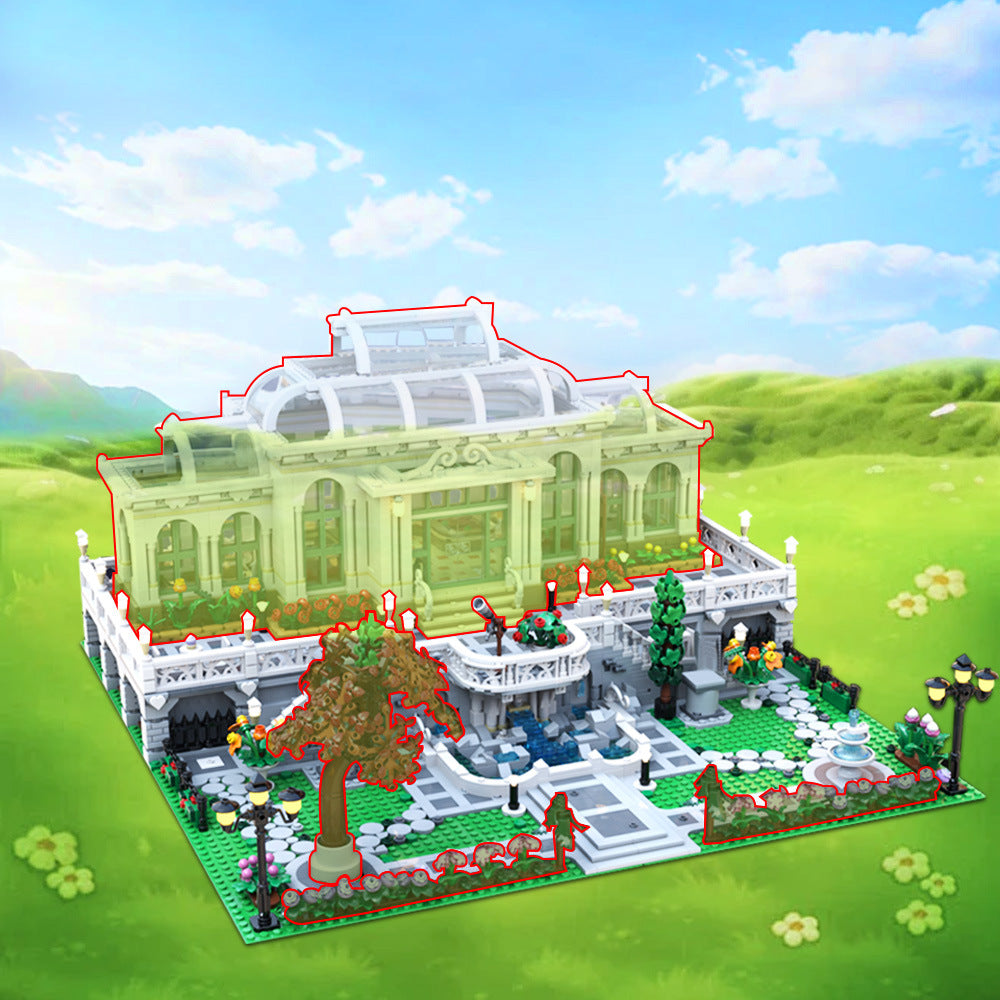 grand botanic palace garden building set | moc-201703 - 1