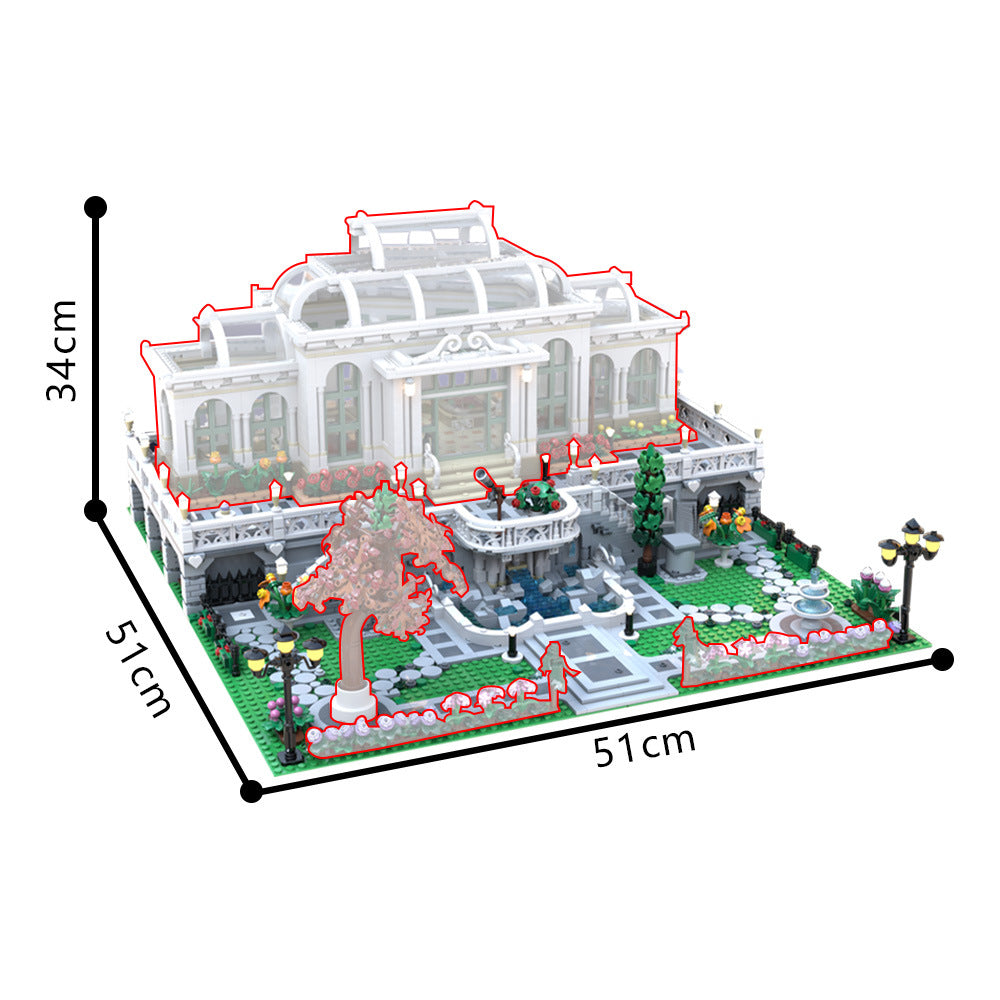 grand botanic palace garden building set | moc-201703 - 4