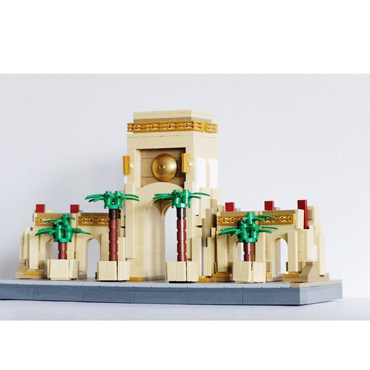 Grand Theme Park Entrance Gate MOC Building Kit | Landmark Model - 1