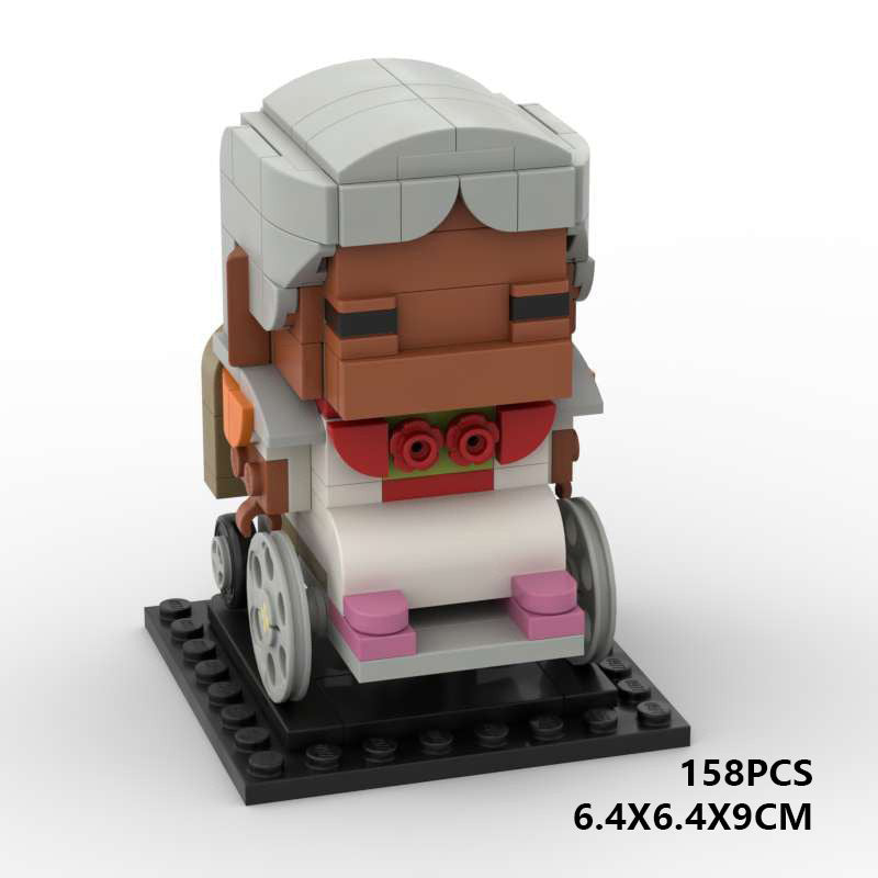 great-grandmother brickheadz moc building set | coco lego compatible set - 1