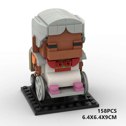 great-grandmother brickheadz moc building set | coco lego compatible set - 1