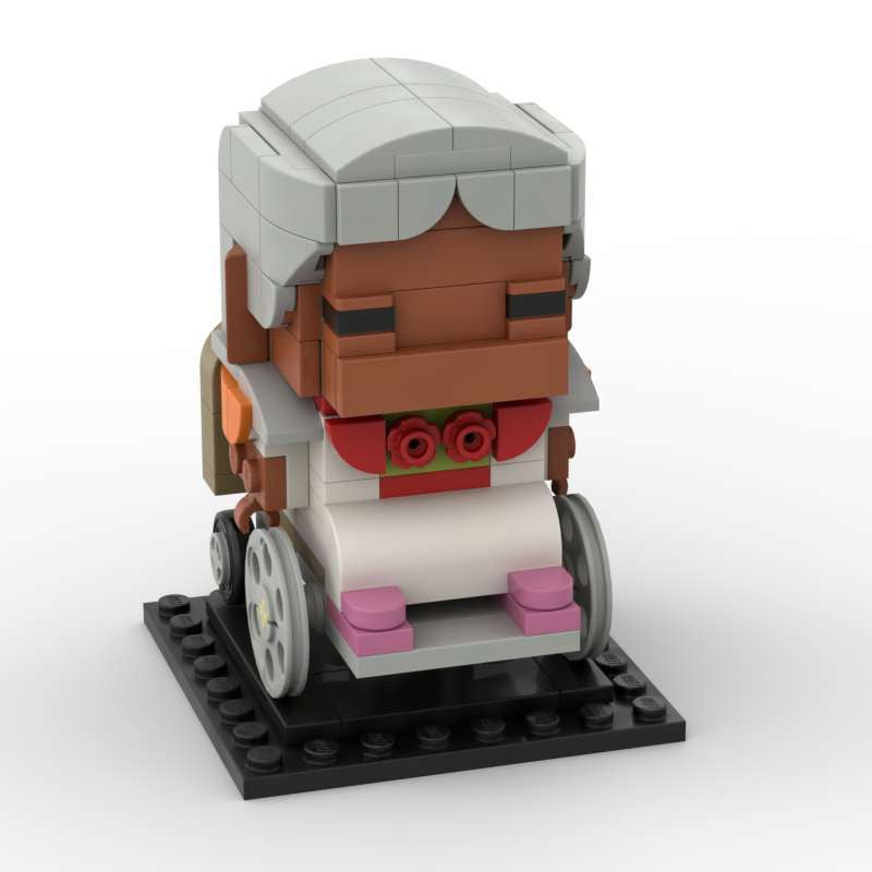 great-grandmother brickheadz moc building set | coco lego compatible set - 2
