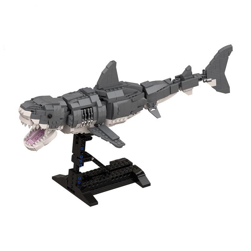 Great White Shark Building Kit | 1:11 Scale | LEGO-Compatible MOC - 1