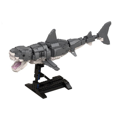 Great White Shark Building Kit | 1:11 Scale | LEGO-Compatible MOC - 1