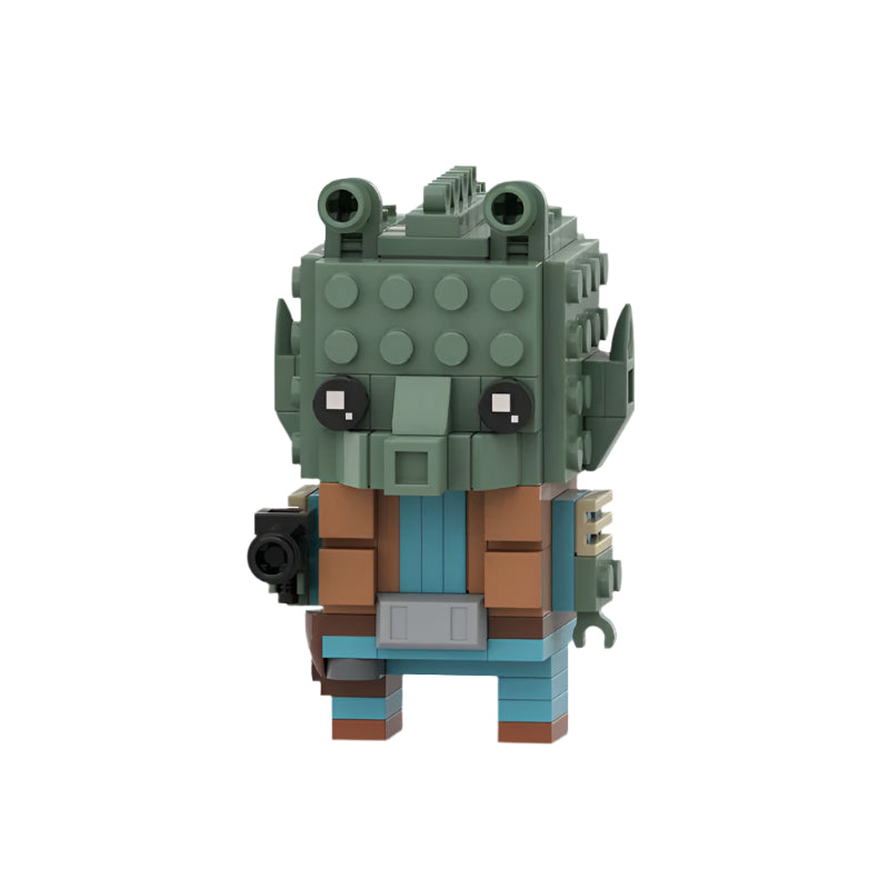 greedo moc brickheadz set | star wars | lego-compatible - 1