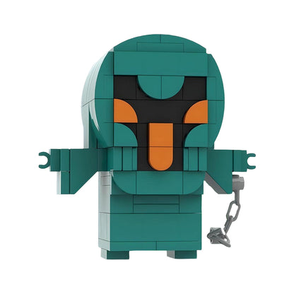 green ghost brickheadz building set | scooby-doo moc - 1