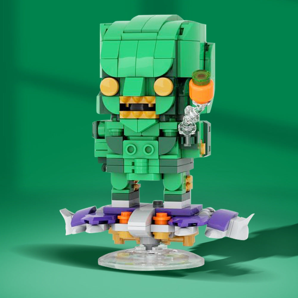 green goblin brickheadz lego moc | spider-man | moc-95523 - 3