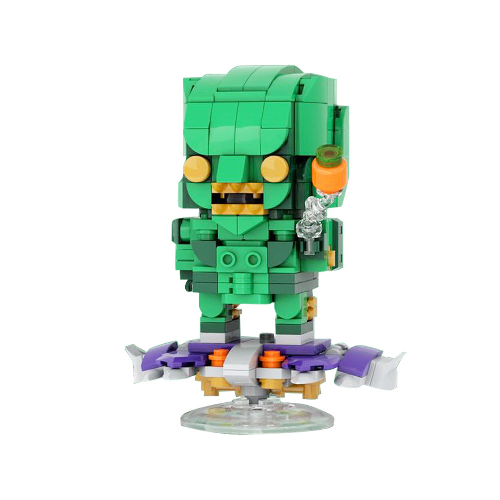 green goblin brickheadz lego moc | spider-man | moc-95523 - 5