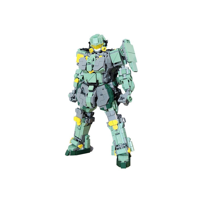Green Type 2 Mech MOC Building Kit | Futuristic Robot Armor Model - 1