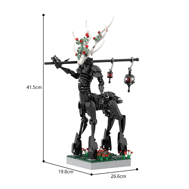 Grim Reaper Elf Centaur MOC Fantasy Monster Building Kit - 5