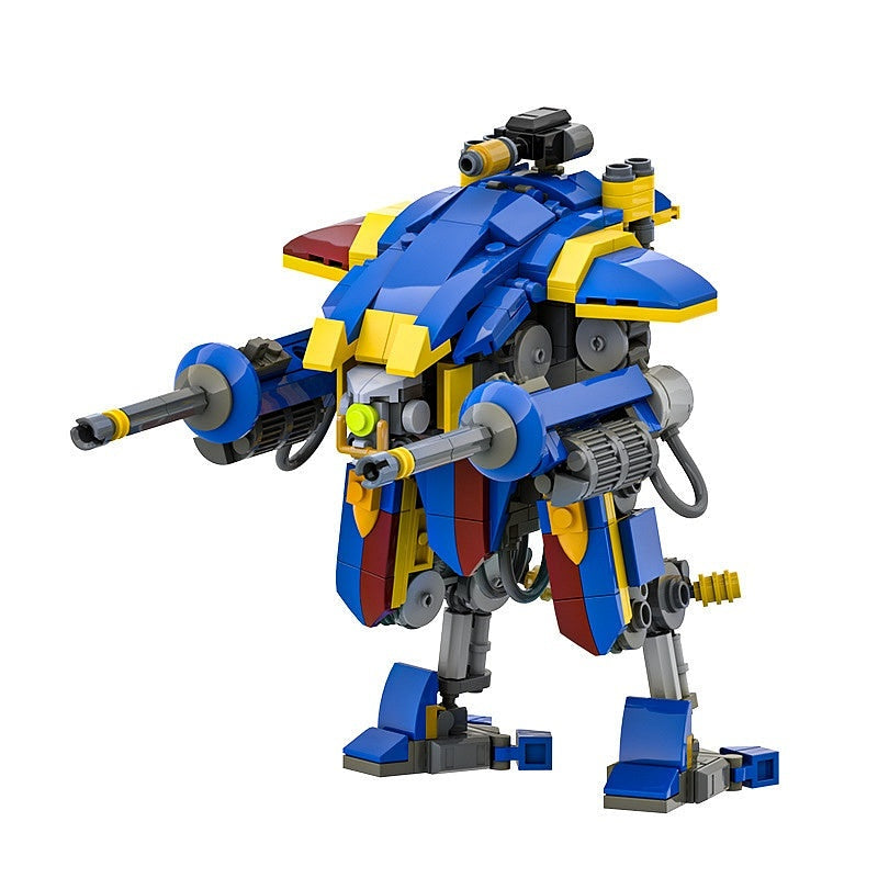 Grimdark Knight Mech Walker MOC Building Kit | Fantasy Robot Model - 4