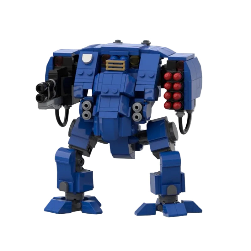 Grimdark Missile Launcher & Heavy Cannon Mech MOC Building Kit - 1