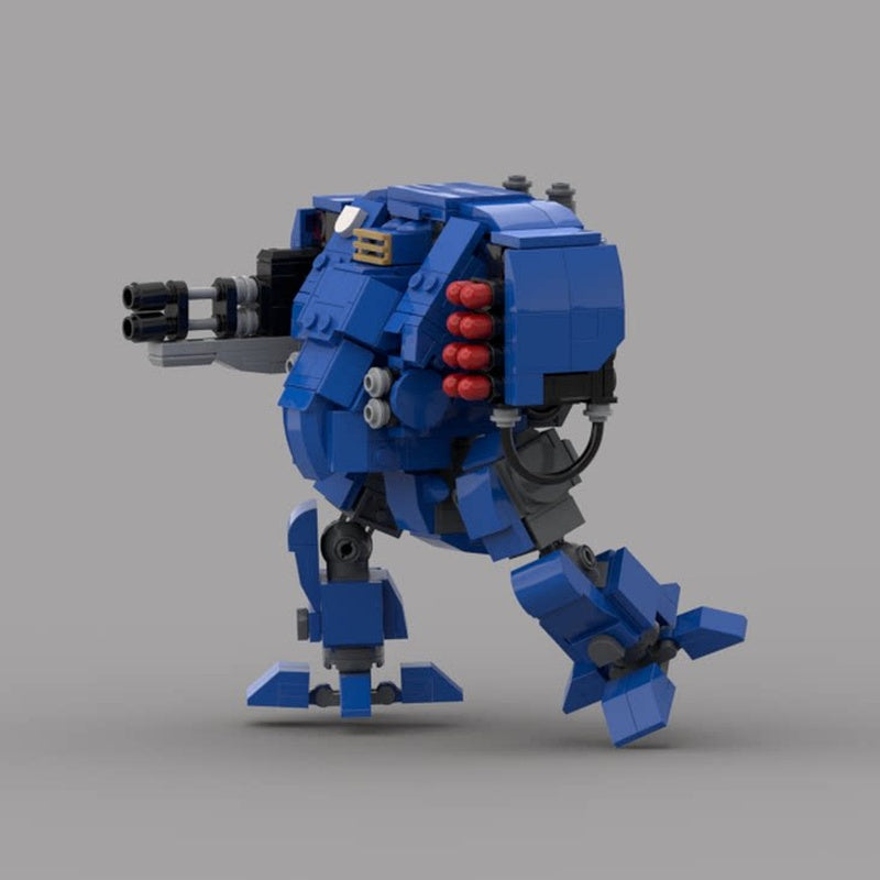 Grimdark Missile Launcher & Heavy Cannon Mech MOC Building Kit - 2