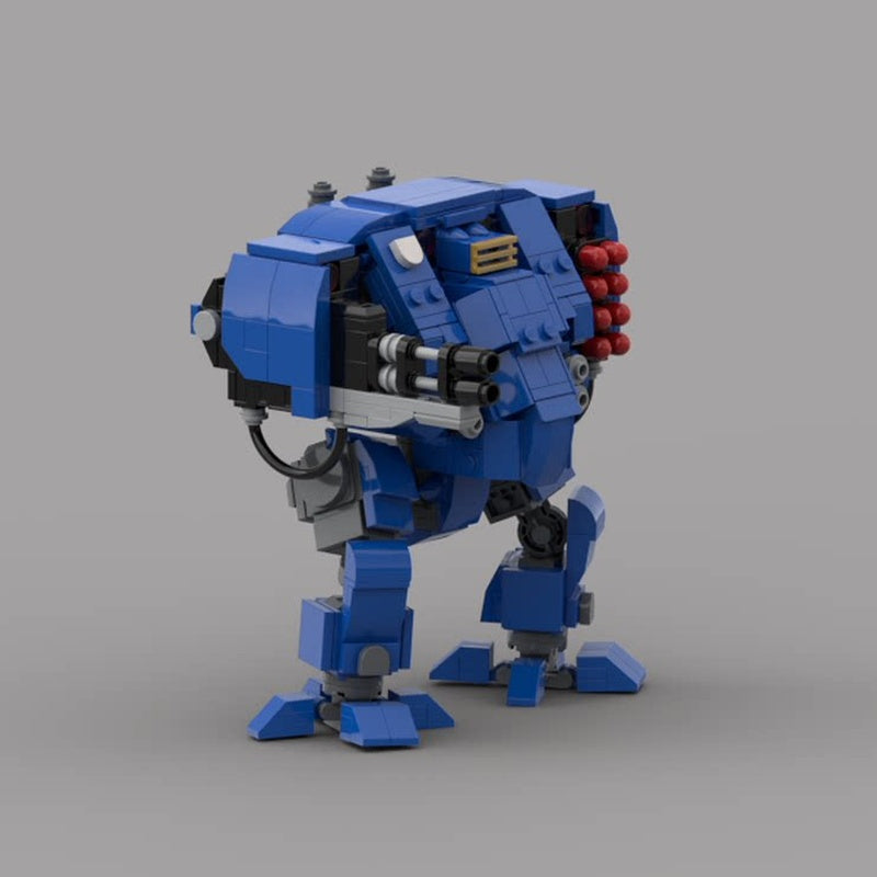 Grimdark Missile Launcher & Heavy Cannon Mech MOC Building Kit - 3