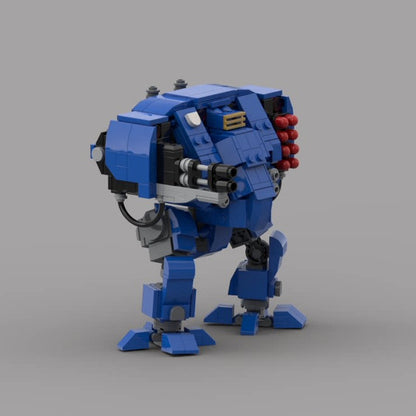 Grimdark Missile Launcher & Heavy Cannon Mech MOC Building Kit - 3