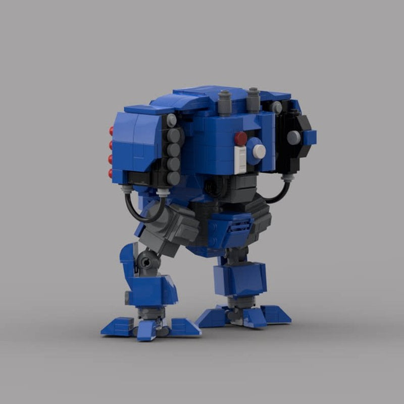 Grimdark Missile Launcher & Heavy Cannon Mech MOC Building Kit - 4