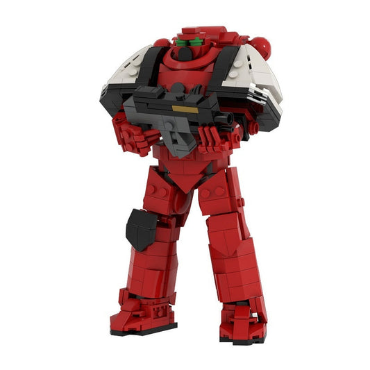 Grimdark Sci-Fi Armored Space Warrior MOC Figure Building Kit - 1