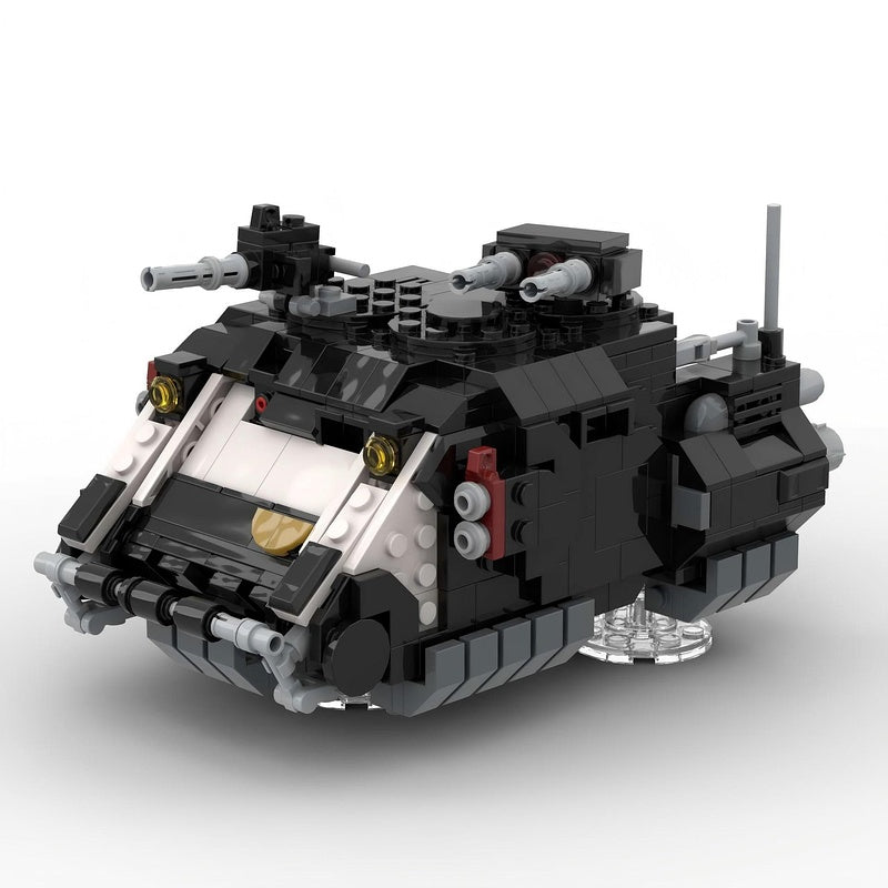 Grimdark Sci-Fi Heavy Hover Transport Tank Armored Troop Carrier Building Kit | Compatible MOC - 1