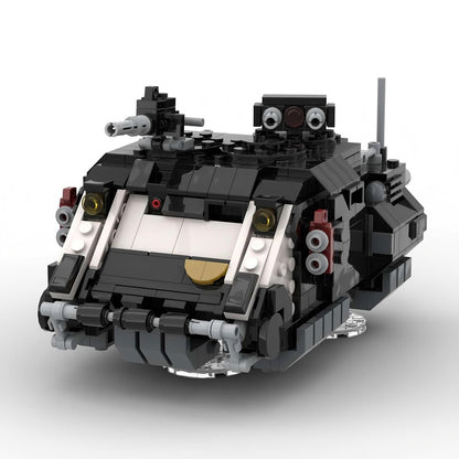 Grimdark Sci-Fi Heavy Hover Transport Tank Armored Troop Carrier Building Kit | Compatible MOC - 4