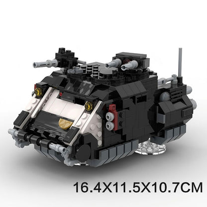 Grimdark Sci-Fi Heavy Hover Transport Tank Armored Troop Carrier Building Kit | Compatible MOC - 5
