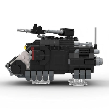 Grimdark Sci-Fi Heavy Hover Transport Tank Armored Troop Carrier Building Kit | LEGO-Compatible MOC - 3