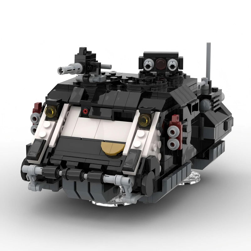 Grimdark Sci-Fi Heavy Hover Transport Tank Armored Troop Carrier Building Kit | LEGO-Compatible MOC - 4