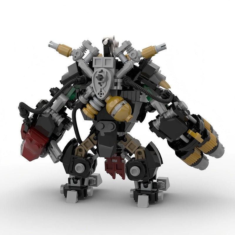 Grimdark Sci-Fi Orc Warlord Mecha MOC Building Kit | Sci-Fi Warrior Robot - 3