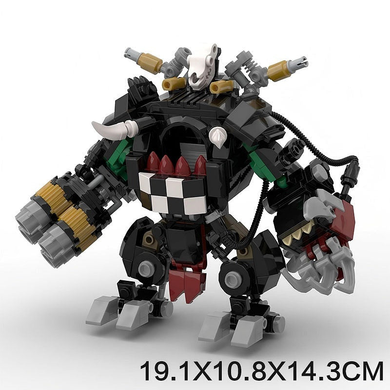 Grimdark Sci-Fi Orc Warlord Mecha MOC Building Kit | Sci-Fi Warrior Robot - 5
