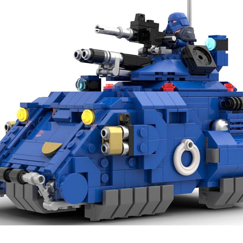 Grimdark Sci-Fi Space Knight Hover Tank Building Kit | LEGO-Compatible MOC - 2
