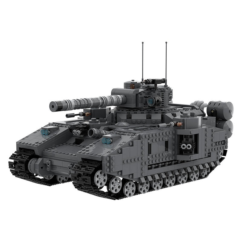 Grimdark Sci-Fi Super Heavy Battle Tank Building Kit | LEGO-Compatible MOC - 4