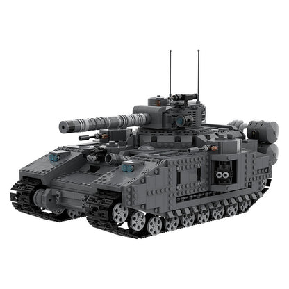 Grimdark Sci-Fi Super Heavy Battle Tank Building Kit | LEGO-Compatible MOC - 4