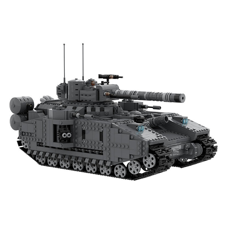 Grimdark Sci-Fi Super Heavy Battle Tank Building Kit | LEGO-Compatible MOC - 5