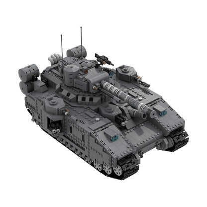 Grimdark Sci-Fi Super Heavy Battle Tank Building Kit | LEGO-Compatible MOC - 6