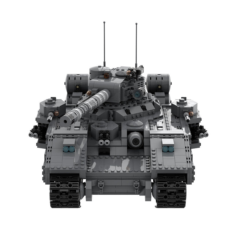 Grimdark Sci-Fi Super Heavy Battle Tank Building Kit | LEGO-Compatible MOC - 7